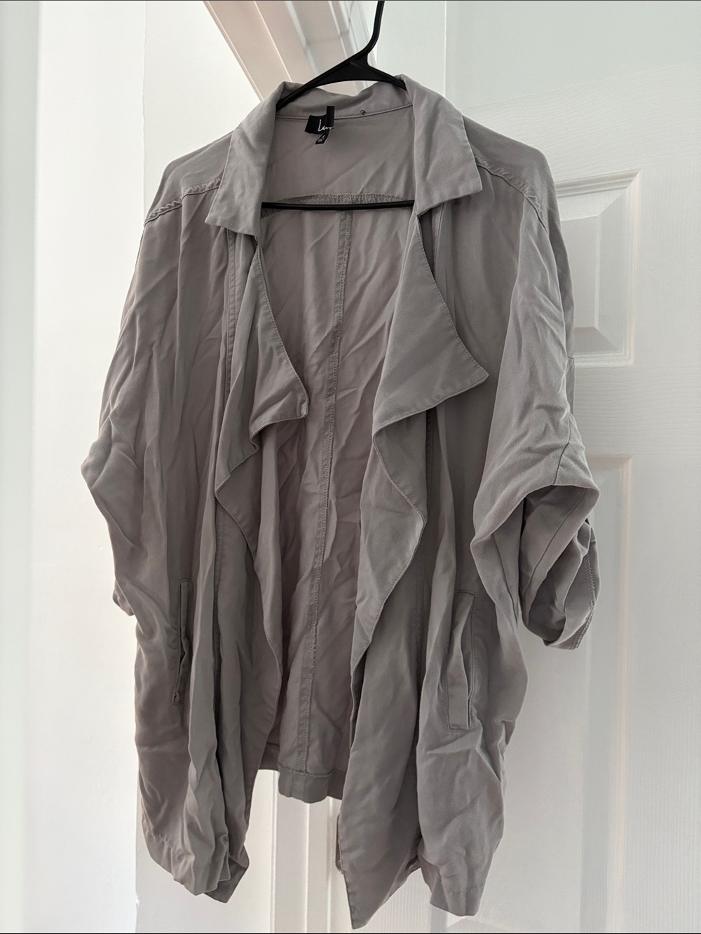 Lulus Light Gray Draped Women's Jacket